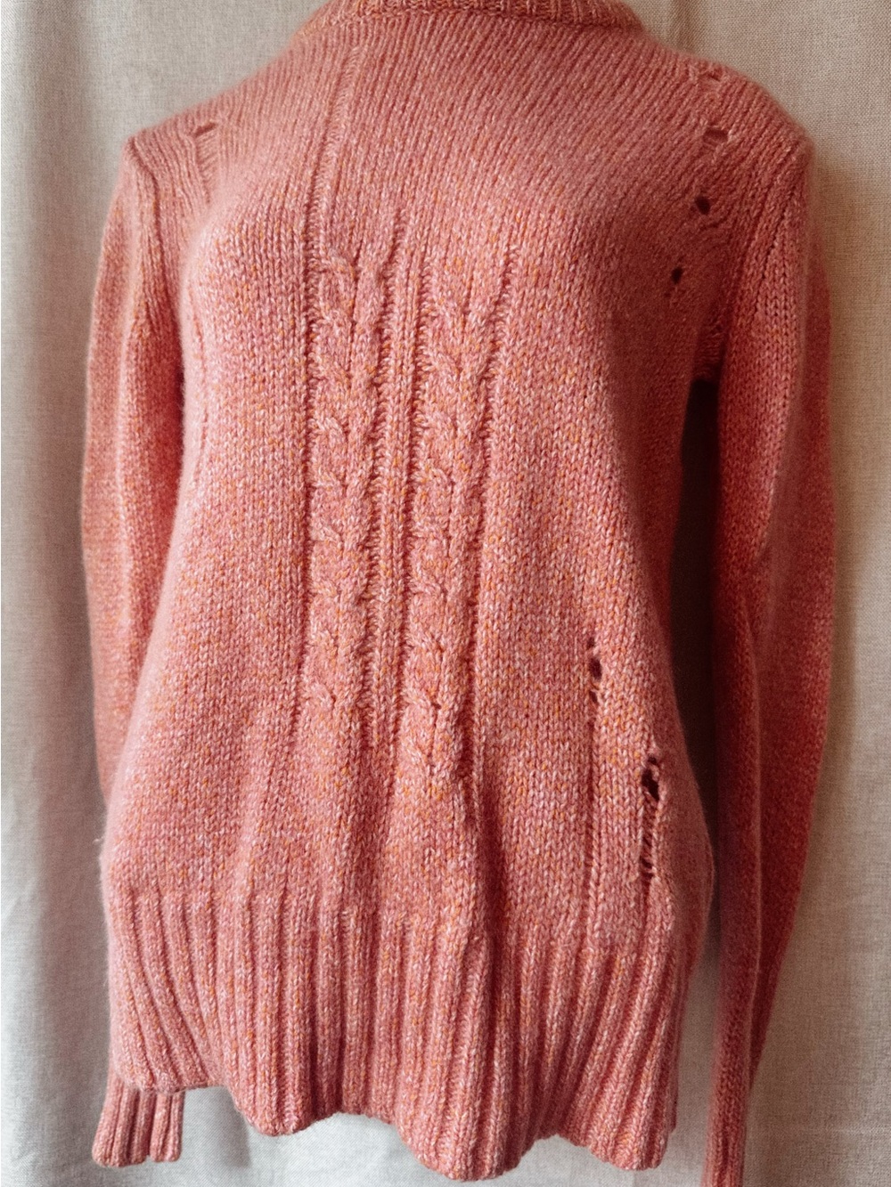 🩷 Raquel Allegra • Heathered Pink • Desert Rosé • Artisan Knit Sweater